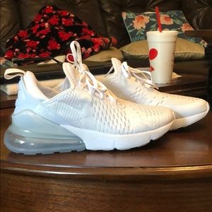 White Nike AirMax 270